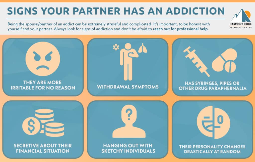 Signs your partner has an addiction